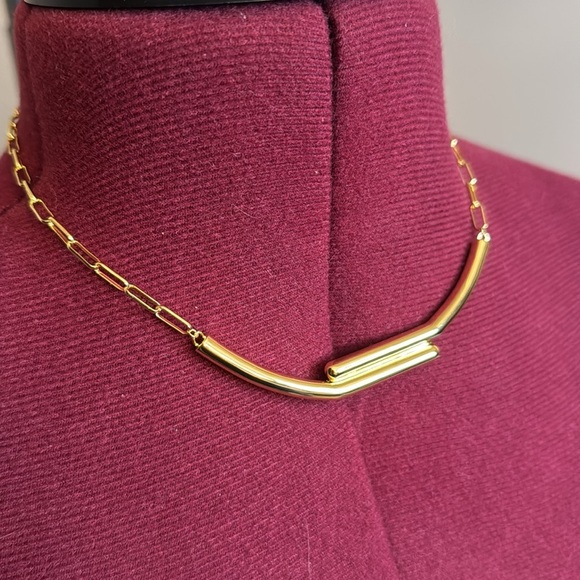 Uncommon James Necklace thin paperclip gold layered necklace - Picture 6 of 8